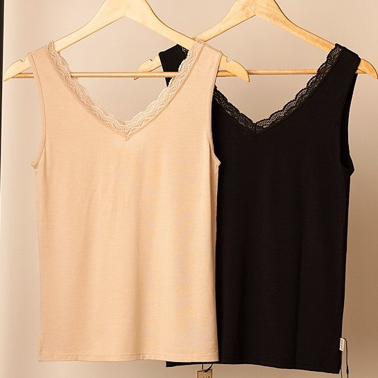 V-Neck Sleeveless Top